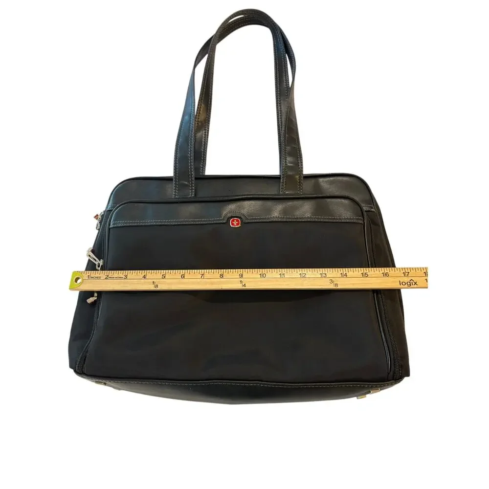 Wenger Rhea Black Nylon Laptop Business Tote Bag‎ Y2k Liner Office Siren 17